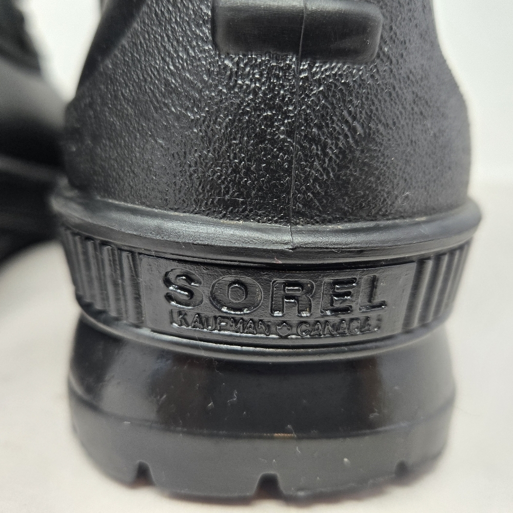 Sorel Womens Rain Winter Boots Sz 9 Mid Faux Fur Waterproof Lace Up Kaufman - Picture 5 of 14